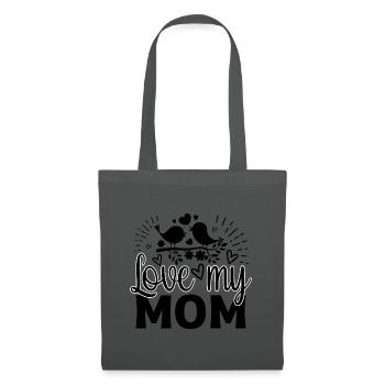 Love my mom - Tote Bag - graphite grey - Front