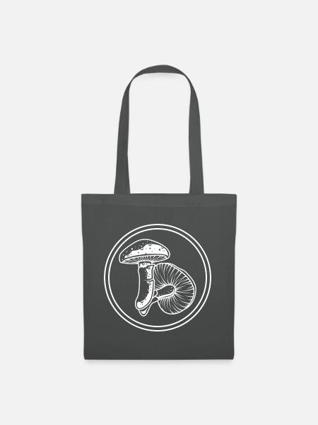 Pilze Symbol - Stoffbeutel - Graphite