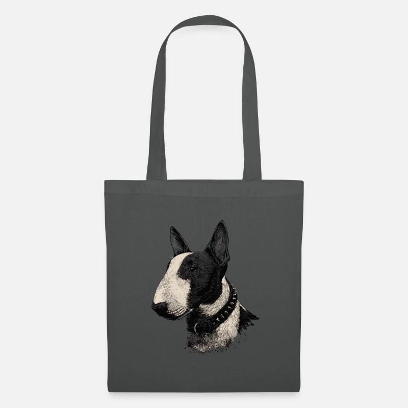 Bullterrier  - Stoffbeutel - Graphite