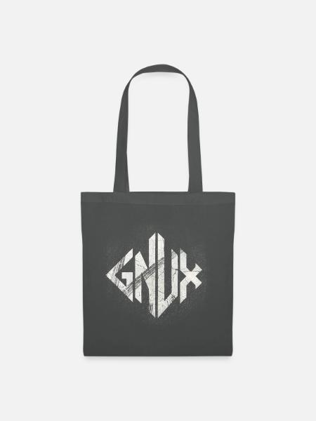 Geometrische Marmor-Glyphe - Stoffbeutel - Graphite