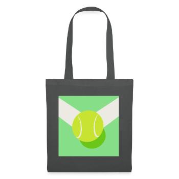 Tennisbälle Tennis - Stoffbeutel - Graphite - Vorne