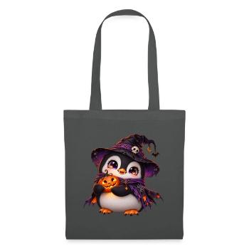 Halloween-Pinguinpinguin - Stoffbeutel - Graphite - Vorne