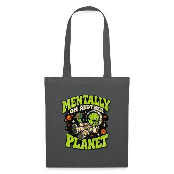 Mental auf einem anderen Planeten – Alien-Abenteuer - Stoffbeutel - Graphite - Vorne