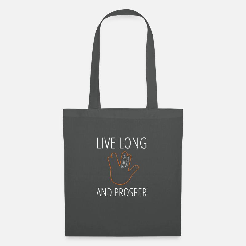 Live Long and Prosper - Stoffbeutel - Graphite