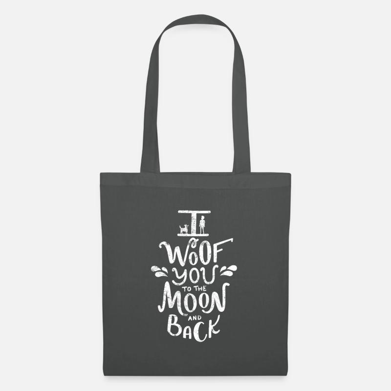 Hunde Spruch - Stoffbeutel - Graphite
