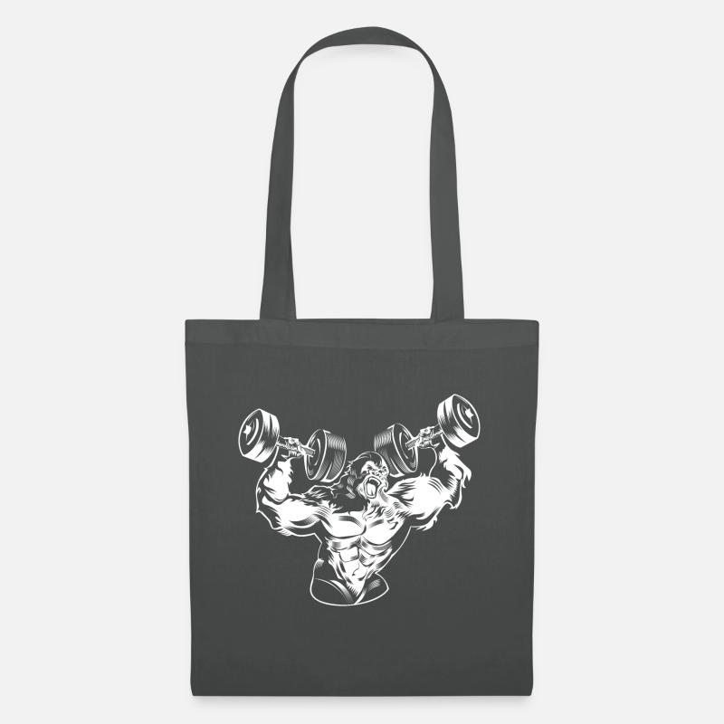 Gorilla workout beast gym - Stoffbeutel - Graphite