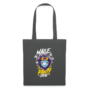 Malle Affe Party Crew - Stoffbeutel - Graphite - Vorne