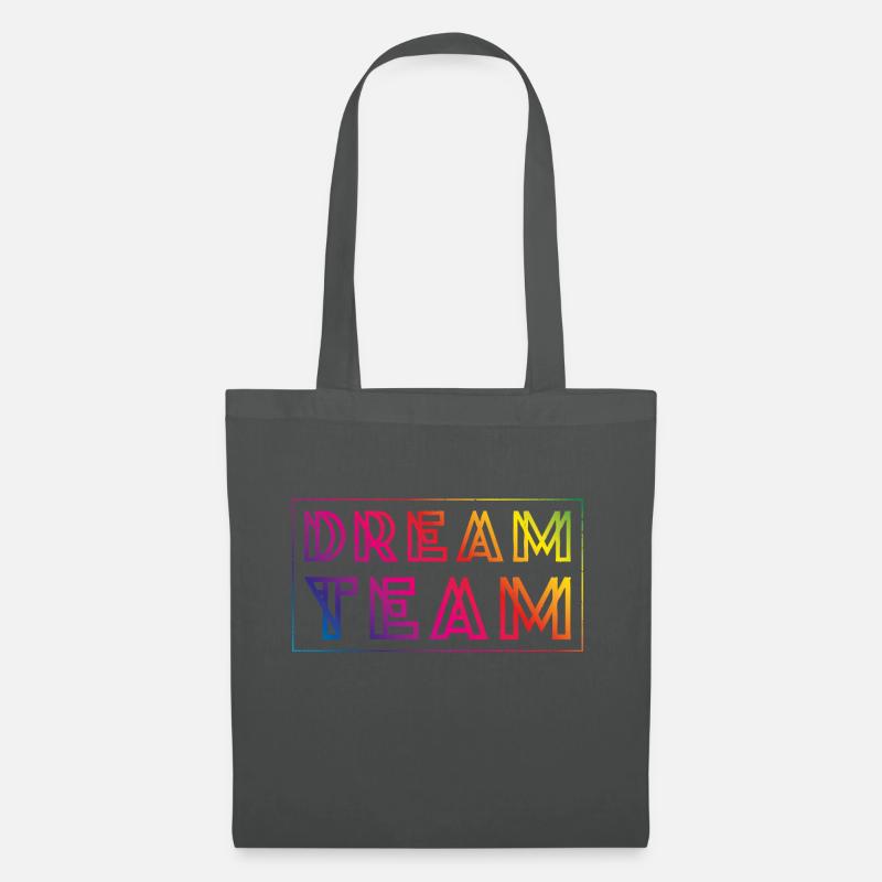 dream team bunt - Stoffbeutel - Graphite