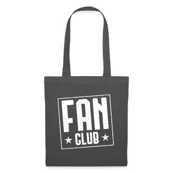 timbre de fan club - Sac en tissu - gris graphite - Devant