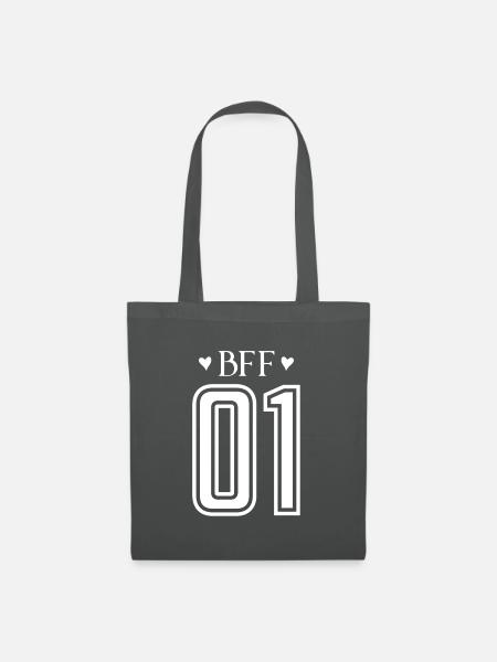 Bff 01 Beste Freunde - Stoffbeutel - Graphite