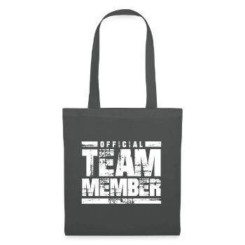 Membre de l’équipe Officiel - Sac en tissu - gris graphite - Devant