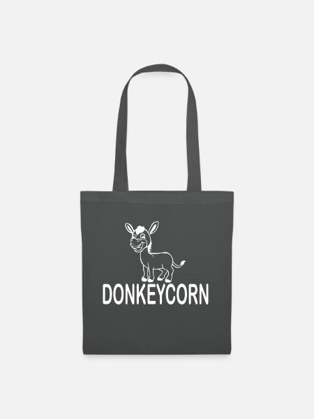 Donkey Esel - Stoffbeutel - Graphite