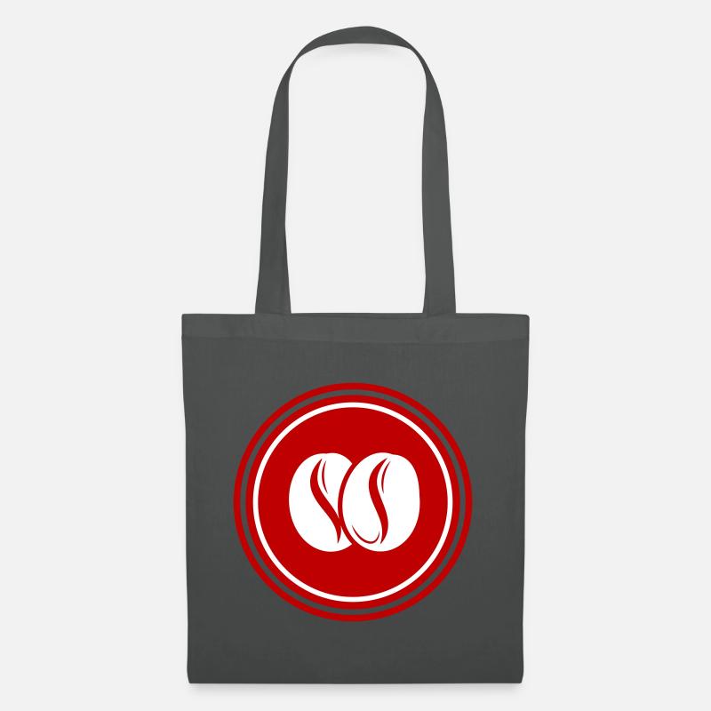 Kaffeebohne Symbol - Stoffbeutel - Graphite