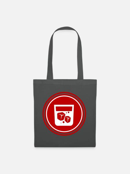 Whisky Icon - Stoffbeutel - Graphite