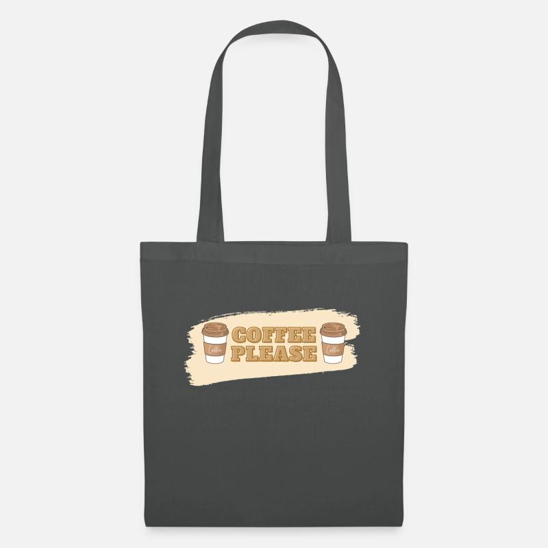 Coffee Please - Stoffbeutel - Graphite