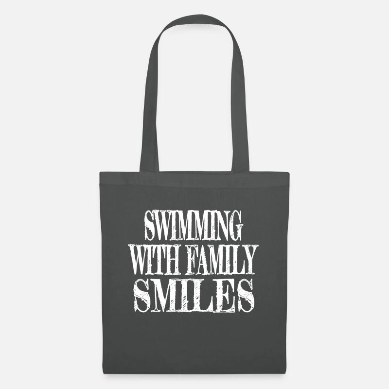 statement funny sayings swimming techniques - Stoffbeutel - Graphite