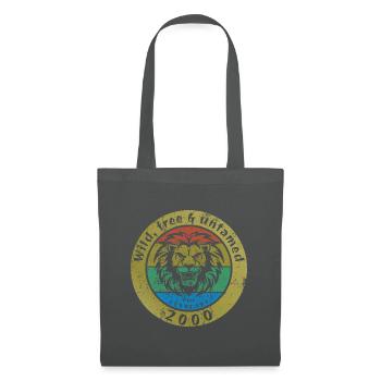 25. Geburtstag Wild, free & untamed since 02/2000 - Tote Bag - graphite grey - Front