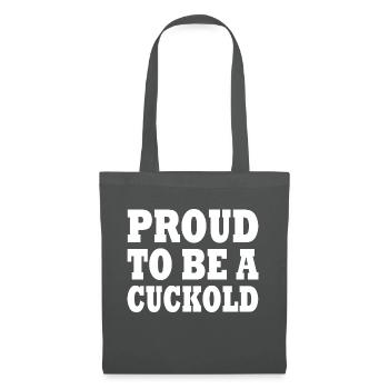 proud to be a cuckold - Stoffbeutel - Graphite - Vorne