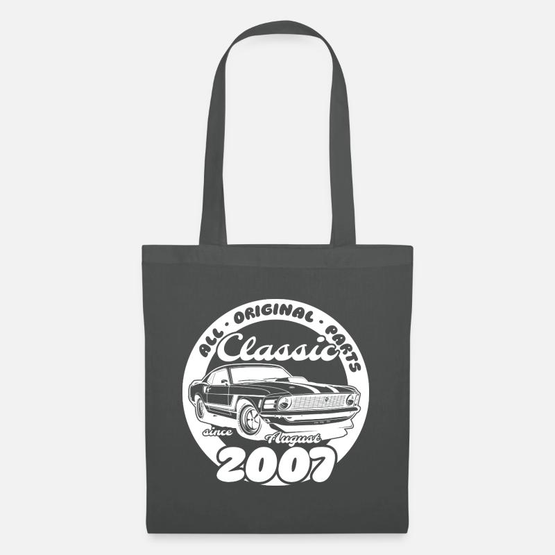 18. Geburtstag - Klassiker Musclecar 08/2007 - Stoffbeutel - Graphite