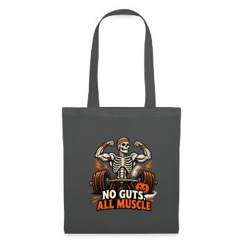 No Guts All Muscle - Stoffbeutel - Graphite - Vorne