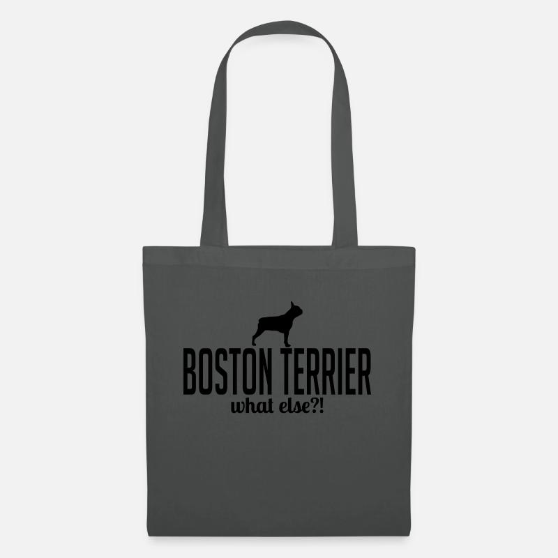 BOSTON TERRIER what else - Stoffbeutel - Graphite