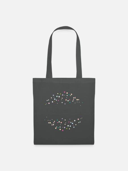 Happy dots! - Stoffbeutel - Graphite