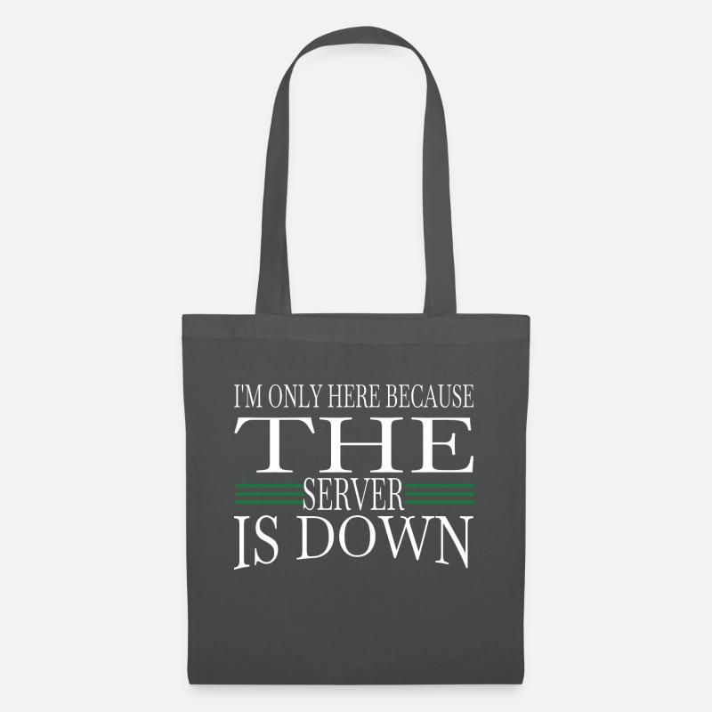 joke coding itler gift dad humor engineer - Stoffbeutel - Graphite