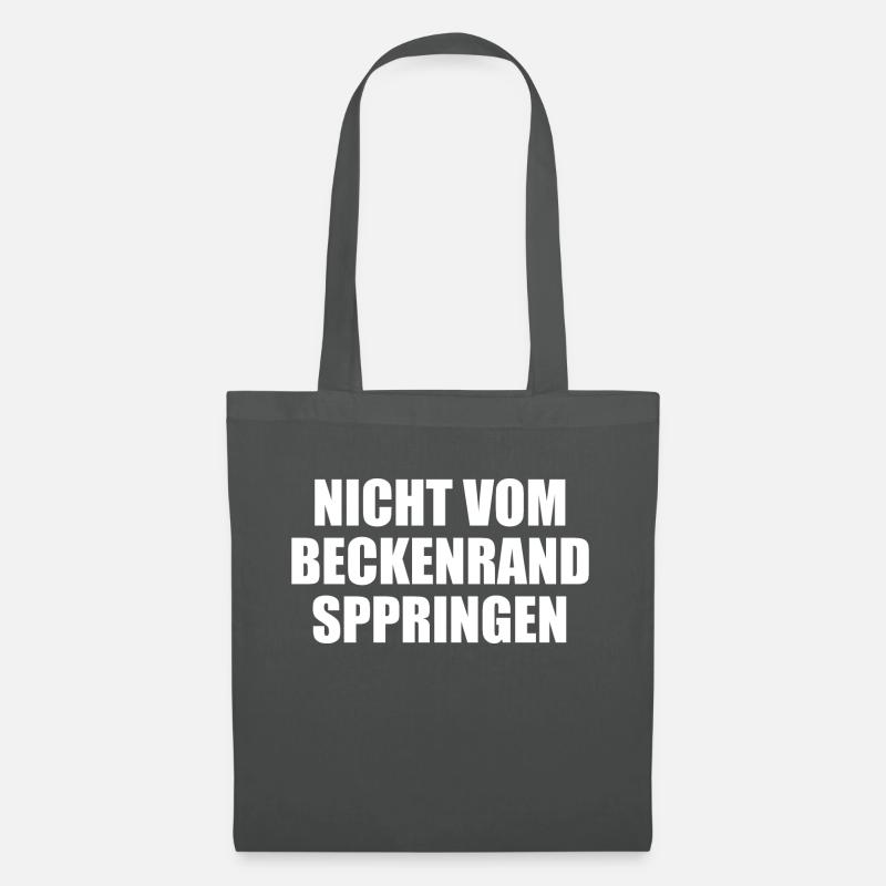 Nicht Vom Beckenrand Springen - Stoffbeutel - Graphite