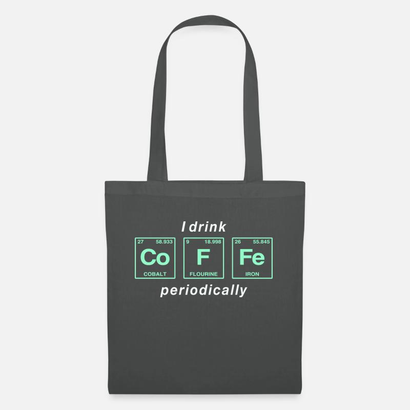 CAFÉ - avec des éléments du système persiode - Sac en tissu - gris graphite