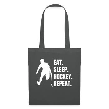 Hockey Feldhockey Hockeyspieler Geschenk Unihockey - Stoffbeutel - Graphite - Vorne