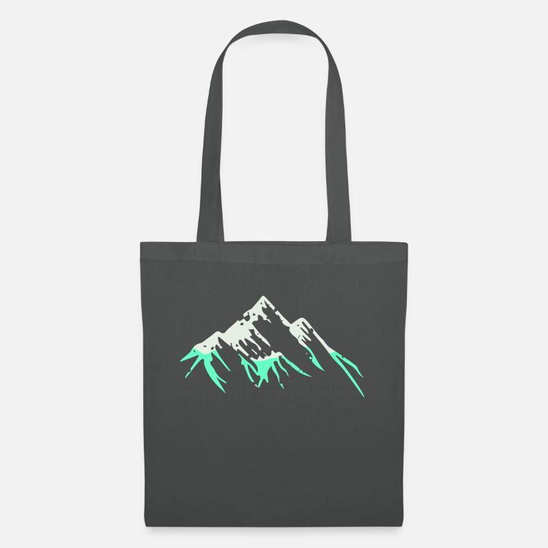 mountains 001 - Stoffbeutel - Graphite