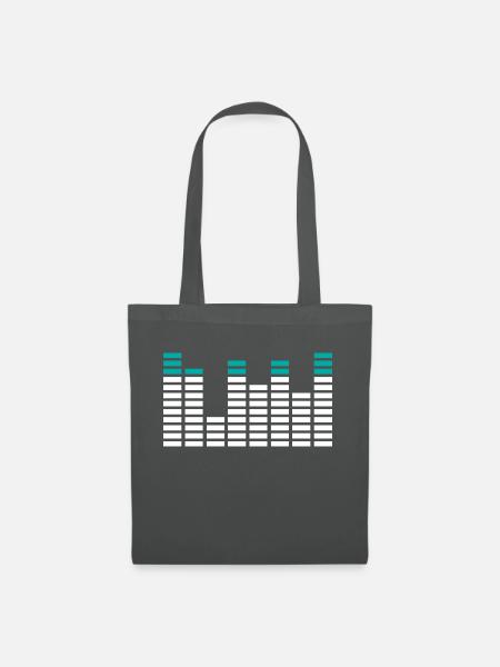 Music Energy Equalizer Beat - Stoffbeutel - Graphite