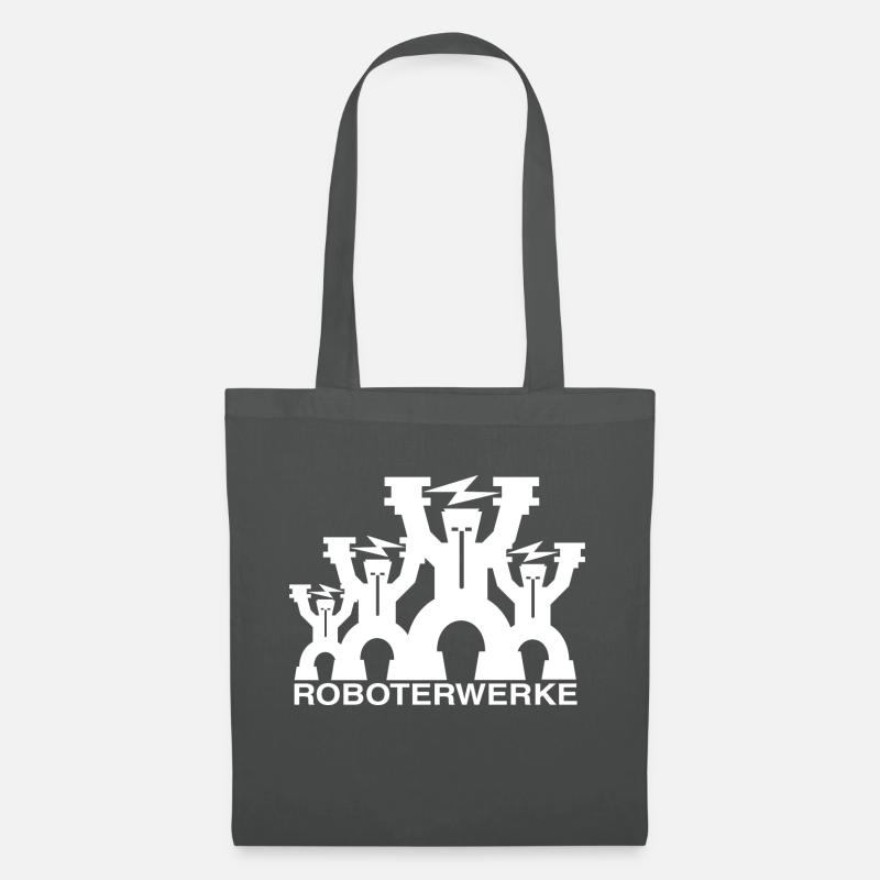 Roboterwerke 2.0 Logo White - Stoffbeutel - Graphite