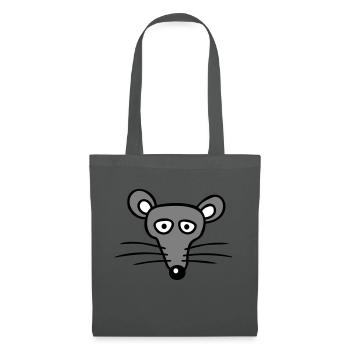 souris souris mignon petit rat rongeur amical - Sac en tissu - gris graphite - Devant