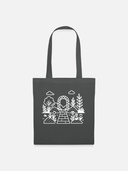 Garten Gärtnerei Logo - Stoffbeutel - Graphite