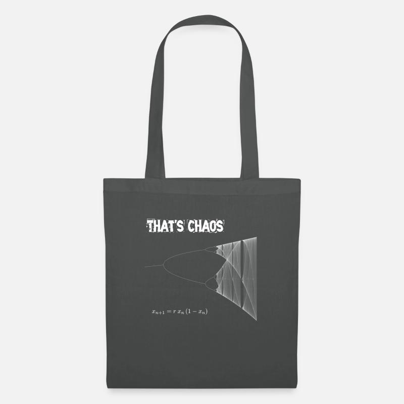 Thats Chaos - logistic map - geekcontest - Stoffbeutel - Graphite