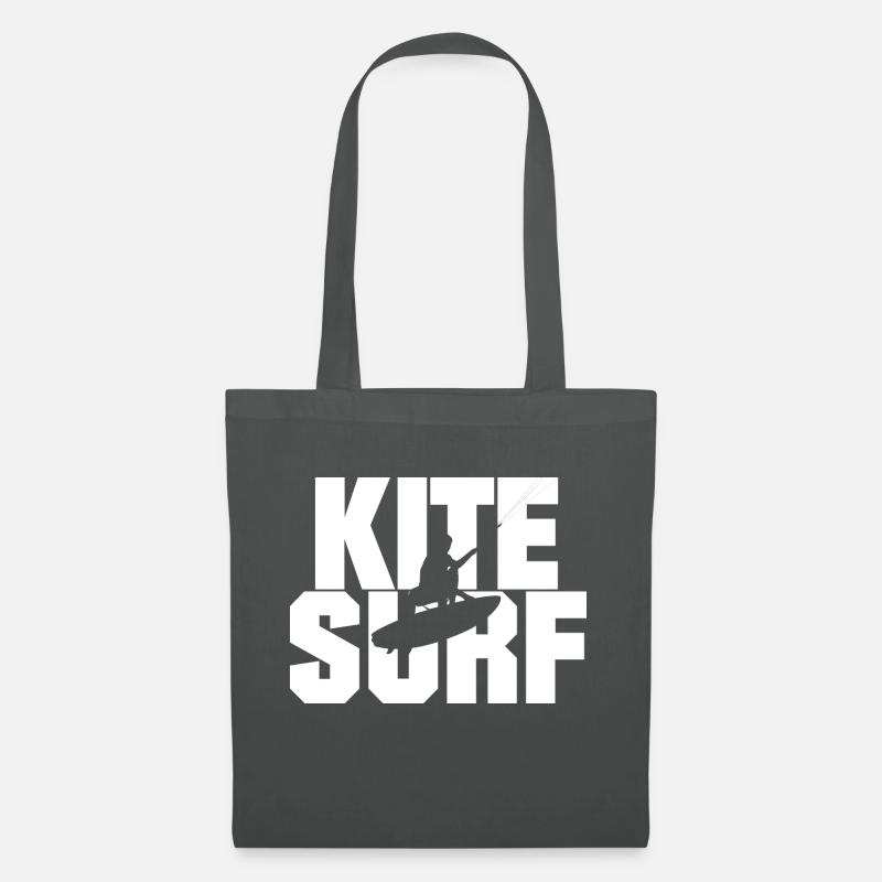 Kitesurf - Stoffbeutel - Graphite