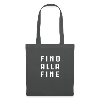 UNTIL THE END - Tote Bag - graphite grey - Front