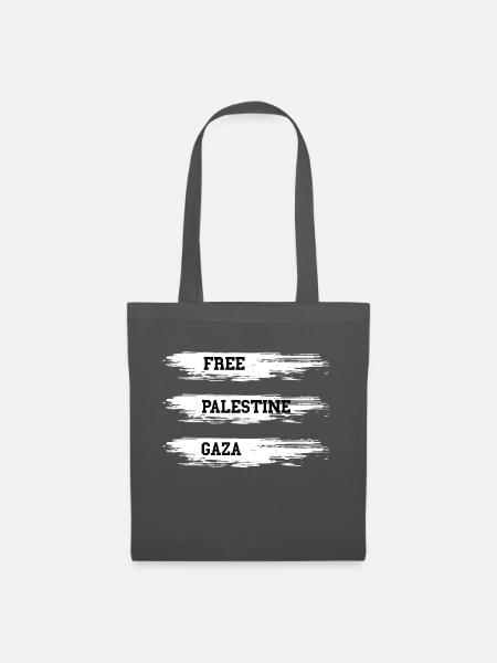 Free Palestine Free Gaza - Stoffbeutel - Graphite