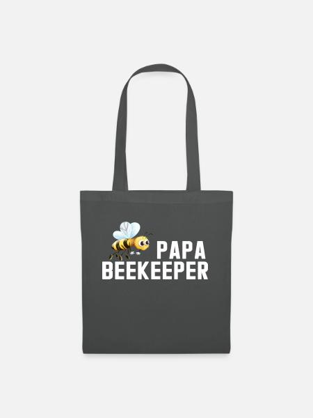 Papa Beekeeper - Stoffbeutel - Graphite