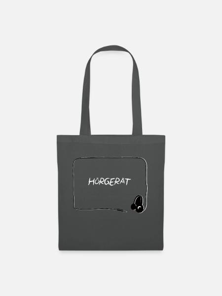 HÖRGERÄT Headphones Auriculares Headset!! - Stoffbeutel - Graphite