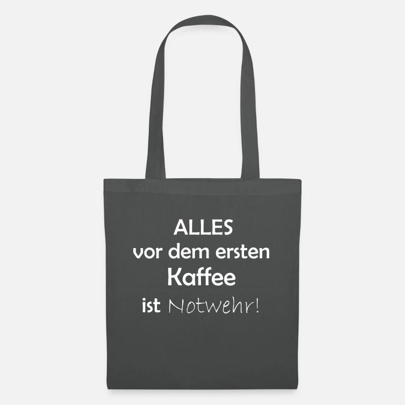 Kaffeeshirt - Stoffbeutel - Graphite