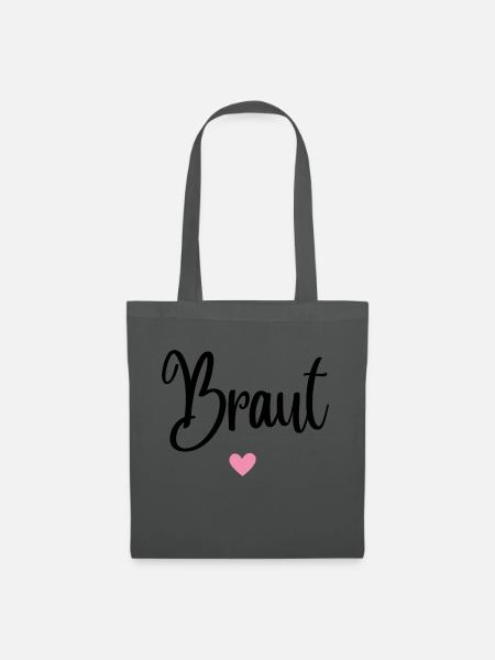 Braut - Stoffbeutel - Graphite