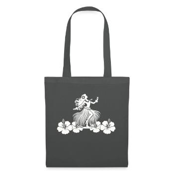 Hawaï Femme Hibiscus - Sac en tissu - gris graphite - Devant