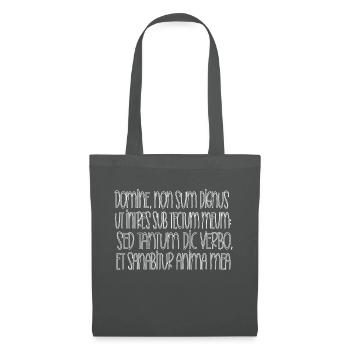 Domine, non sum dignus ,Lord I'm not worthy - Tote Bag - graphite grey - Front