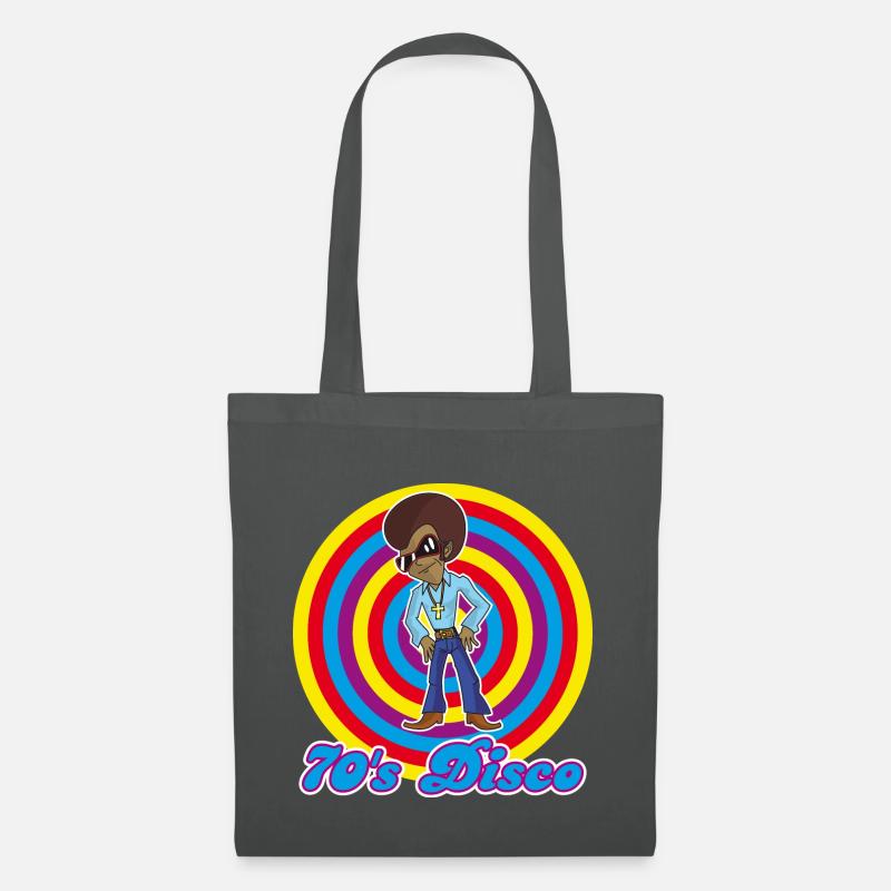 70's Disco - Stoffbeutel - Graphite