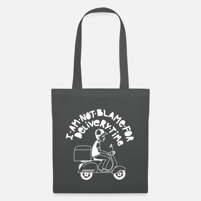 I AM NOT BLAME FOR DELIVERY TIME - Stoffbeutel - Graphite
