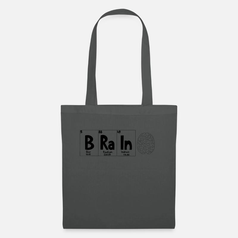 Brain brain - Tote Bag - graphite grey
