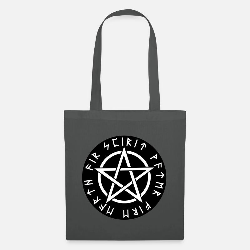Pentagramm Rune Elemente Symbol - Stoffbeutel - Graphite
