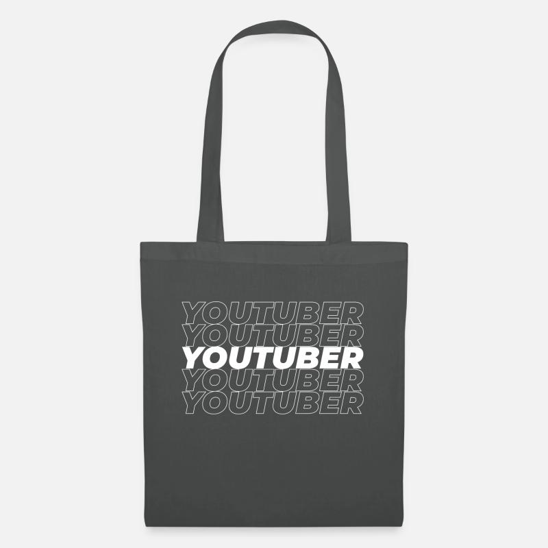 YouTuber - Stoffbeutel - Graphite